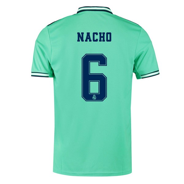 Camiseta Real Madrid NO.6 Nacho Replica Tercera Ropa 2019/20 Verde